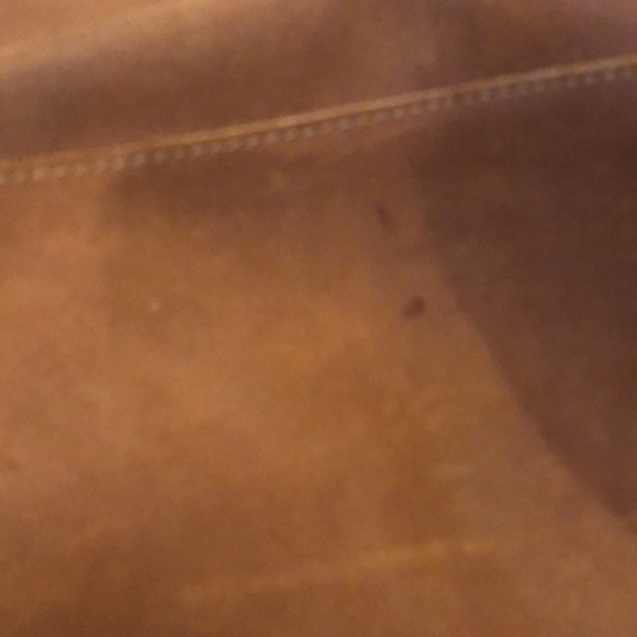 Gianni Notaro Big Slouchy Hobo Bag with Attached Pouch in Whisky Color Suede - Picture 16 of 16